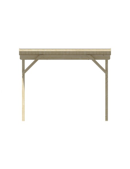 Grand auvent pour abri de jardin