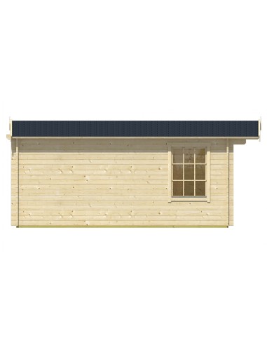 Tuinhuisje met dubbele glazen deur en zijraam 300 x 500 cm - 40 mm - ±13 m2