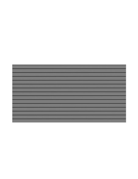 Palissade de muret à lattes obliques en aluminium