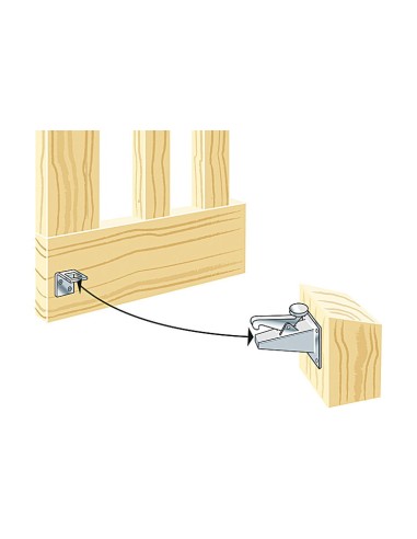 Deurvastzetter muurmodel - grondplaat
