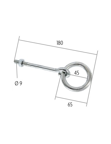 Bevestigingsring met moer