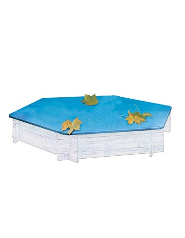 Bâche de protection pour bac à sable hexagonal