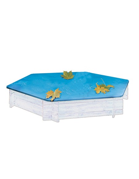 Bâche de protection pour bac à sable hexagonal