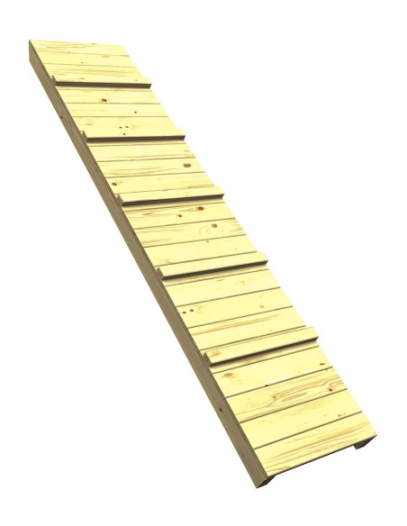 Loopbrug om op een schommel te klimmen