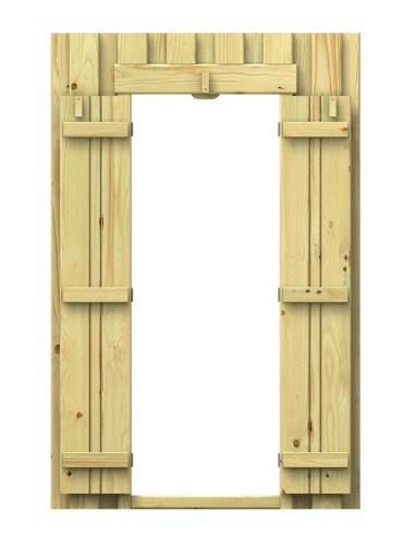 Paroi de portique avec porte 90 x 139 cm