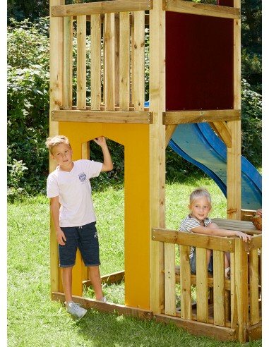 Paroi avec porte facile d'entretien, Jaune 90 x 138 cm