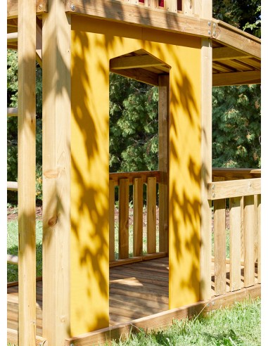 Deurwand onderhoudsvriendelijk geel 90 x 138 cm