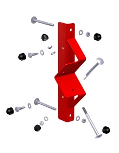 Schommelbalkhouder rood