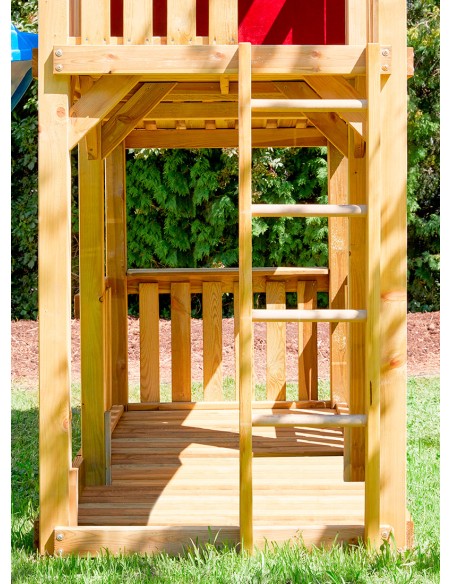 Échelle en bois pour tour de balançoire