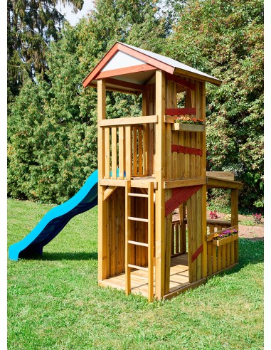 Échelle en bois pour tour de balançoire