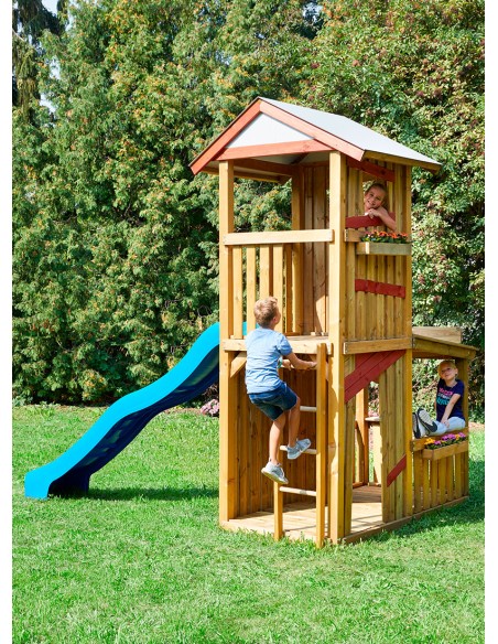 Échelle en bois pour tour de balançoire