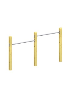 Set van 2 vaste spijlen voor openbare speelplaats