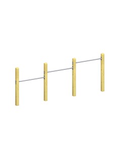 Set van 3 vaste spijlen voor openbare speelplaats