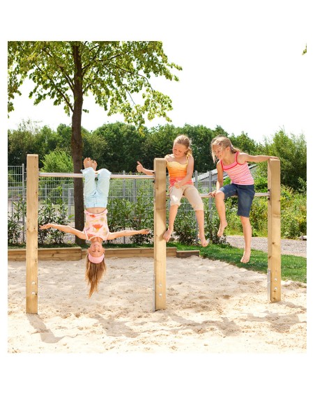 Set van 3 vaste spijlen voor openbare speelplaats