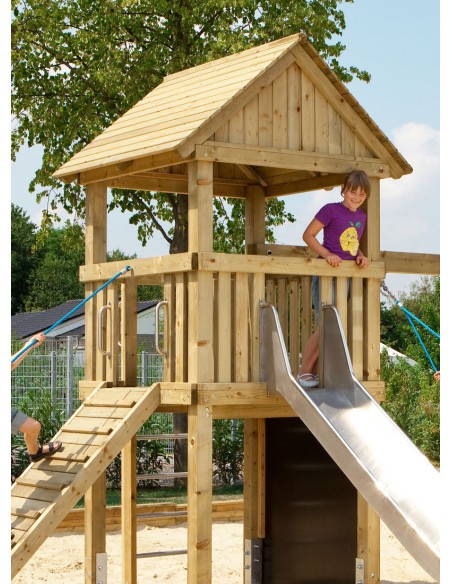 Houten dak voor speeltuintoren