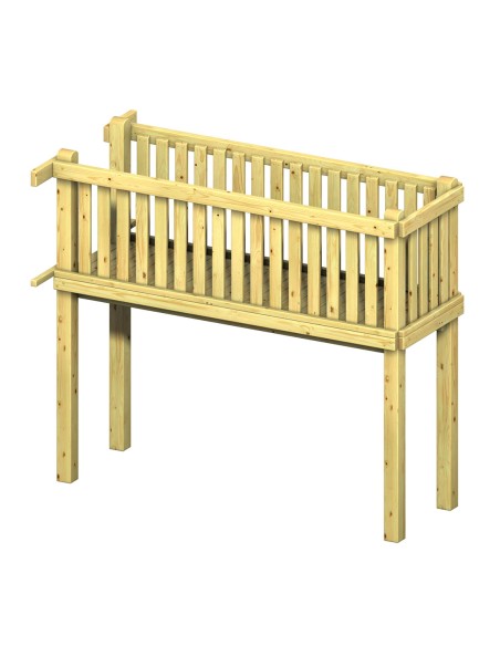 Pont en bois pour aire de jeux