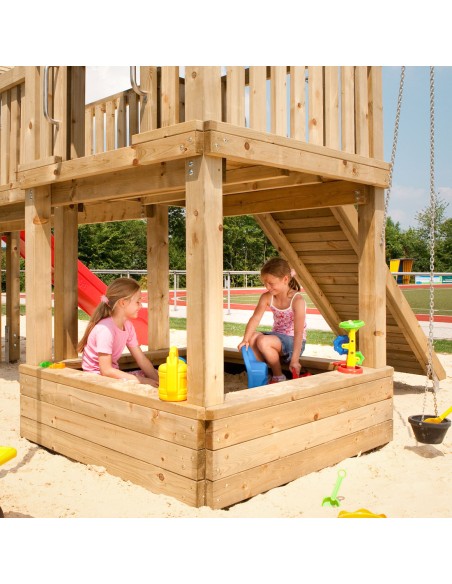 Zandbak voor speelplaats