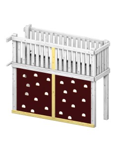 Paroi d'escalade pour bas de pont (2pcs)