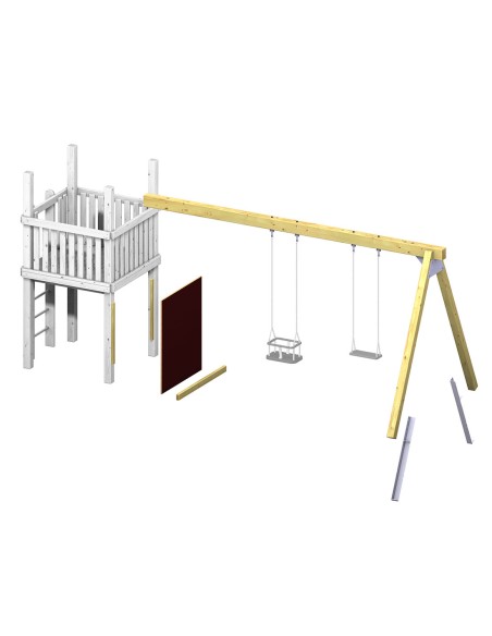 Extension de balançoire pour jeux publics