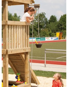 Zandemmer met ketting en rol 2