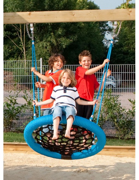 Balançoire ronde de style nid pour jeux publics