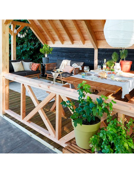 Garde corps avec croix