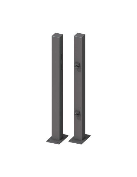 Stalen palen voor deur hekges - voor op beton - 90-95 cm