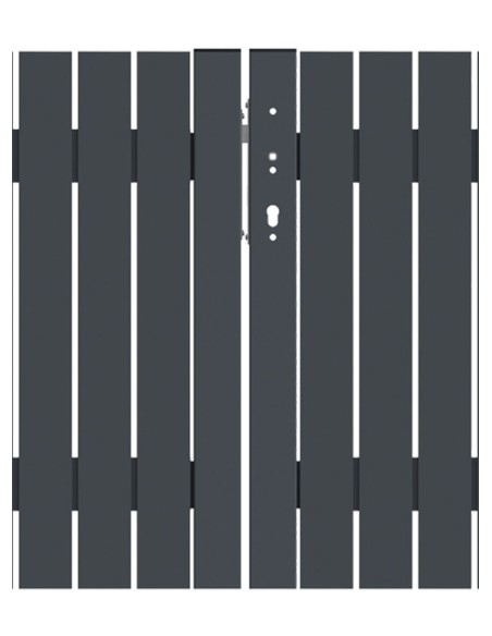 Portillon à double battant en aluminium