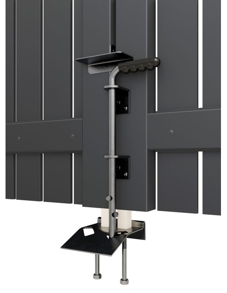 Portillon à double battant en aluminium