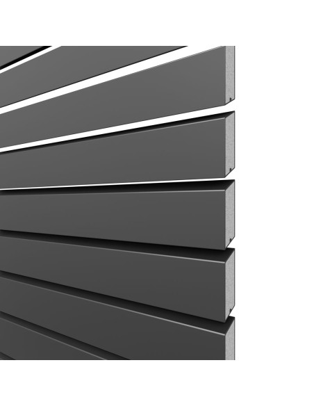 Palissade à lattes obliques en aluminium