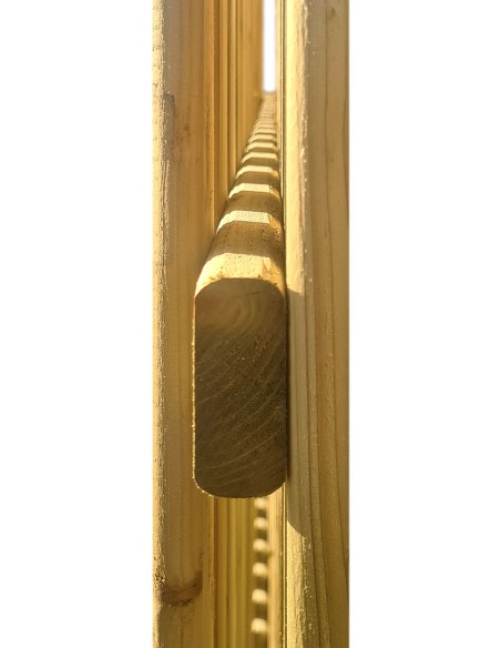 schermen met fijn latten