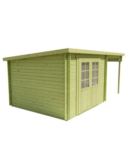 Abri de jardin en bois à toit plat
