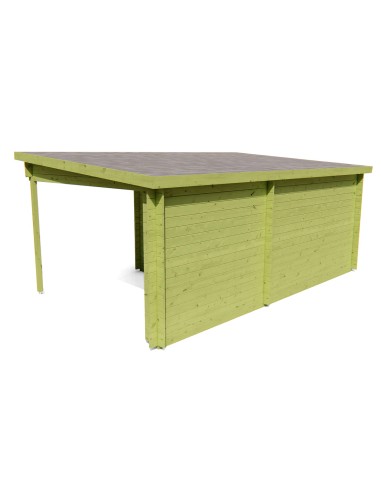 Abri de jardin en bois à toit plat