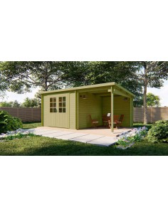 Abri de jardin en bois à toit plat