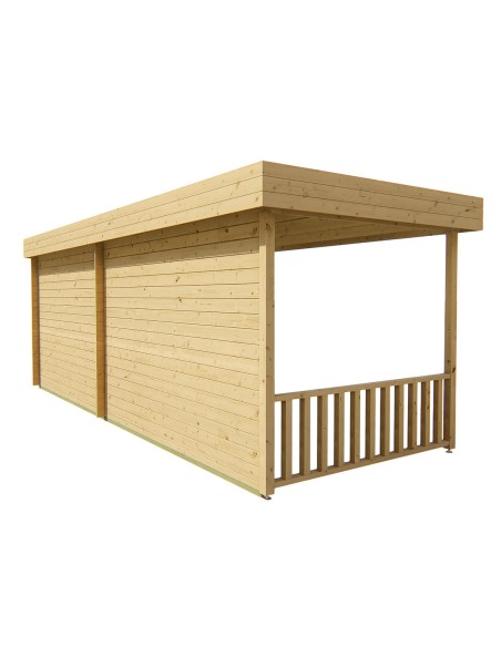 Blokhut met overkapping Brussel