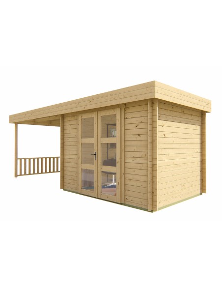 Blokhut met overkapping Brussel