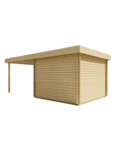 Tuinchalet met plat dak