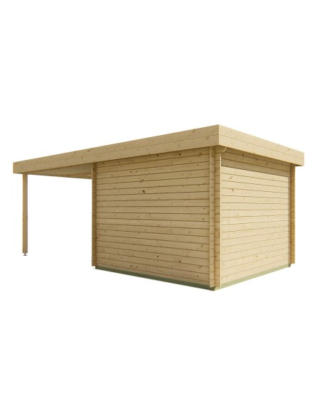 Tuinchalet met plat dak