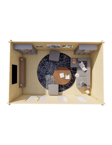 Zaventem Tiny house 500 x 400 cm - 40 mm - ±18 m2