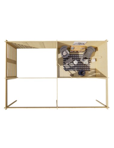 Abri de jardin tonnelle 785 x 510 cm - 40 mm - ±36 m2