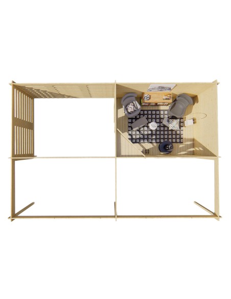 Abri de jardin tonnelle 785 x 510 cm - 40 mm - ±36 m2