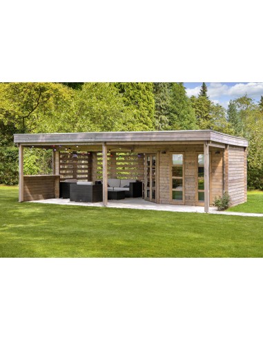 Abri de jardin tonnelle 785 x 510 cm - 40 mm - ±36 m2