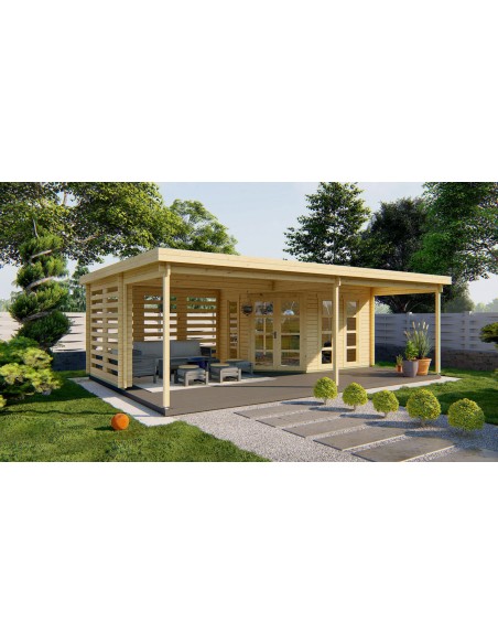 Abri de jardin tonnelle 785 x 510 cm - 40 mm - ±36 m2