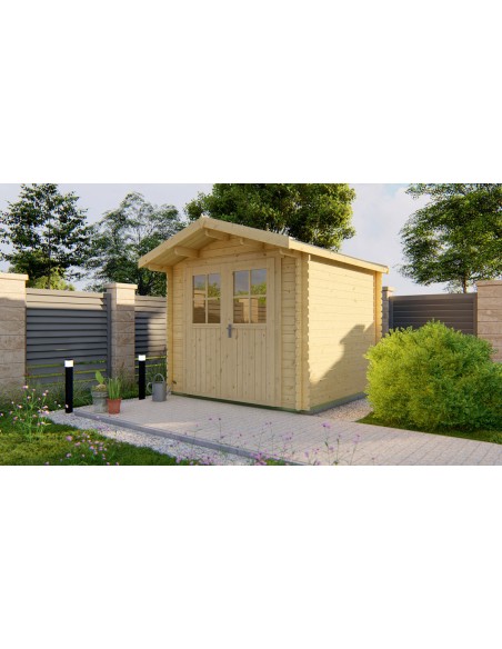 Vierkant tuinhuisje 260 x 260 cm - 28 mm - ±6 m2