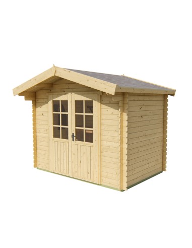 Tuinhuisje met dubbele glazen deur 295 x 200 cm - 28 mm - ±5 m2