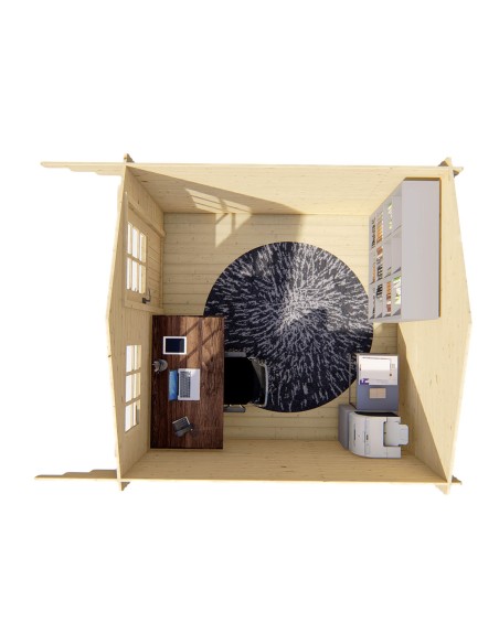 Opwijk tuinchalet 300 x 300 cm - 28 mm - ±8 m2