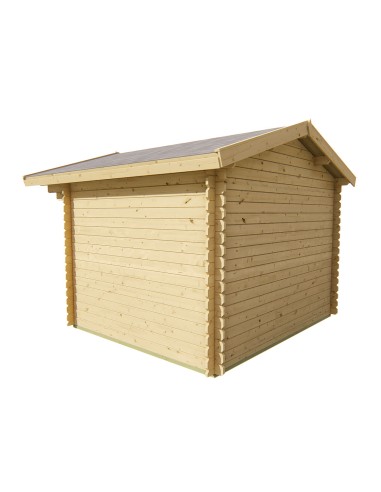 Cabane de jardin avec une porte et une fenêtre 300 x 260 cm - 28 mm - ±7 m2
