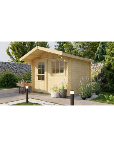 Cabane de jardin avec une porte et une fenêtre 300 x 260 cm - 28 mm - ±7 m2