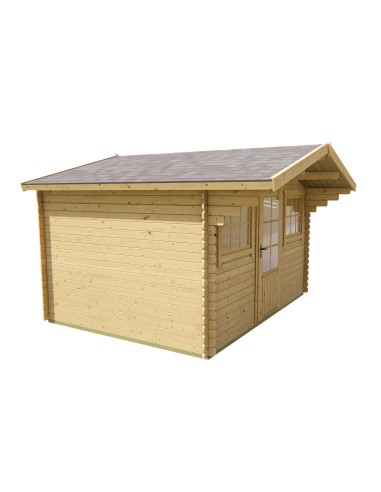 Abri de jardin en bois Vilvorde 380 x 300 cm - 28 mm - ±10 m2