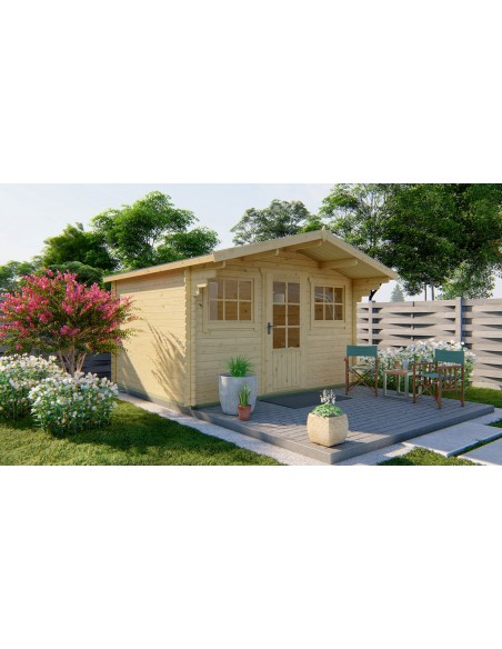 Vilvorde onbehandedle tuinhuisjes 380 x 300 cm - 28 mm - ±10 m2